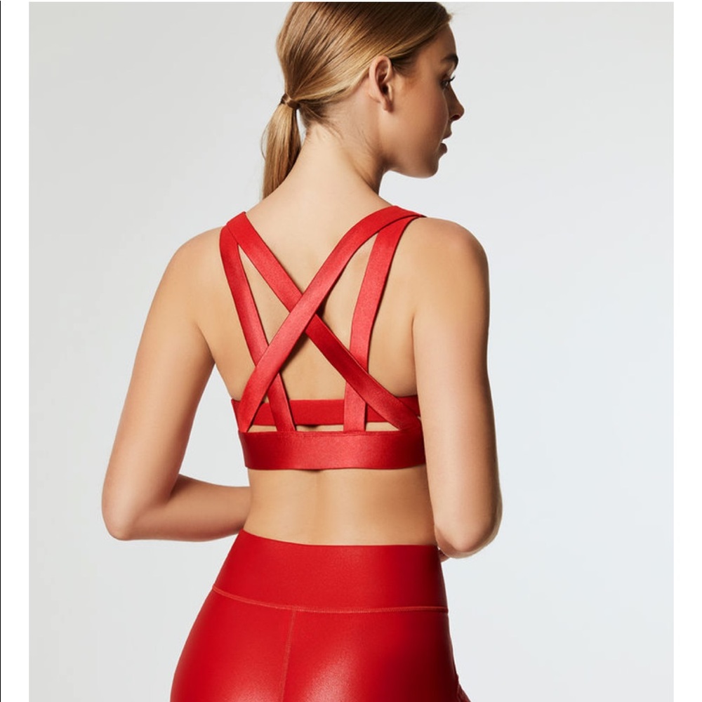 Carbon38 Glossy Cross Back Bra